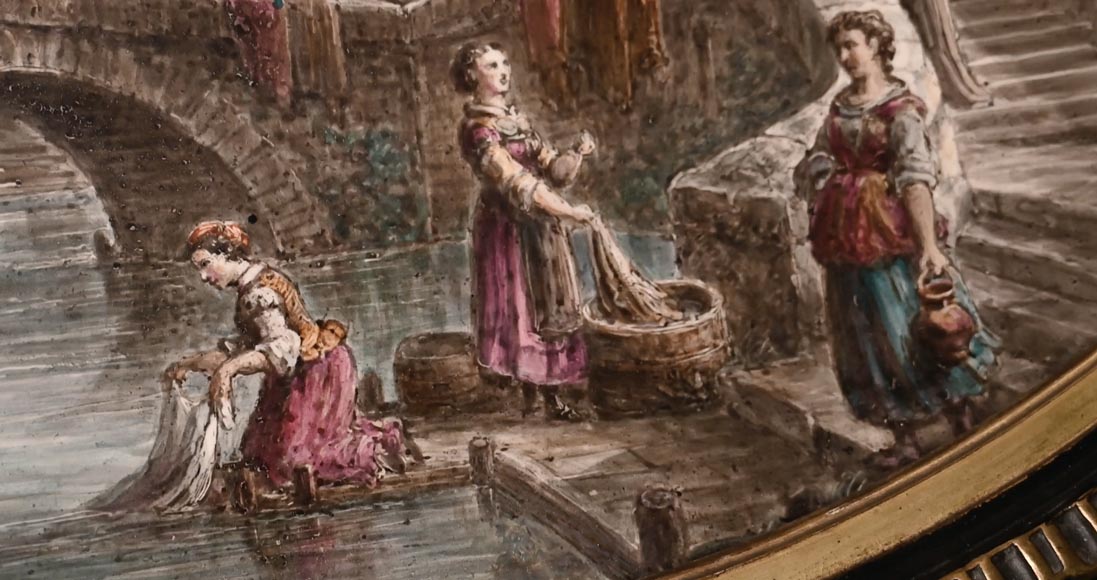 Vues imaginaires de Paris au XVIe siècle : deux peintures sur porcelaine d’Alphonse CHAIGNON Vues imaginaires de Paris au XVIe siècle : deux peintures sur porcelaine d’Alphonse CHAIGNON-8