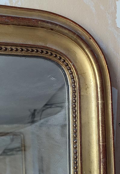 Trumeau en bois doré de style Napoléon III Trumeau en bois doré de style Napoléon III-1