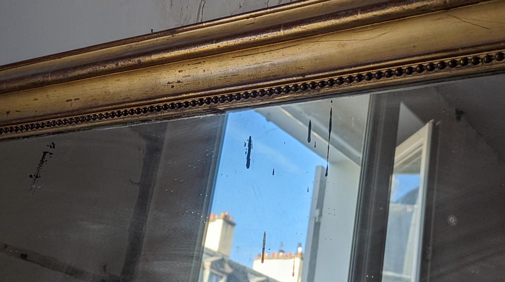 Trumeau en bois doré de style Napoléon III Trumeau en bois doré de style Napoléon III-2