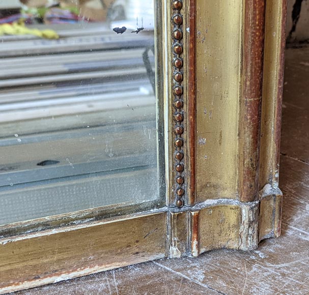 Trumeau en bois doré de style Napoléon III Trumeau en bois doré de style Napoléon III-5