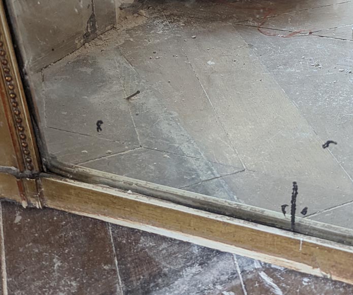 Trumeau en bois doré de style Napoléon III Trumeau en bois doré de style Napoléon III-6