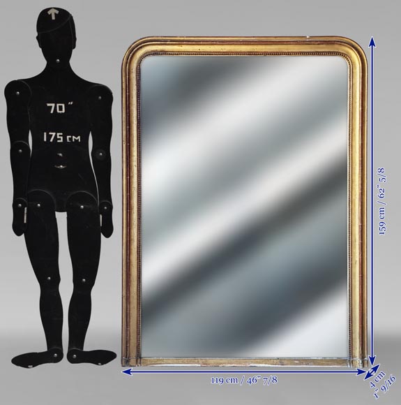 Trumeau en bois doré de style Napoléon III Trumeau en bois doré de style Napoléon III-7