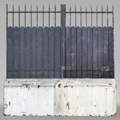 Portail en fer forgé