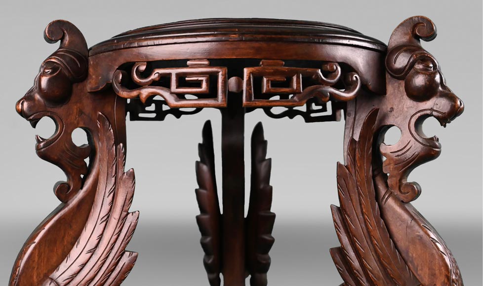 Emile GALLÉ, important vase à décor floral Emile GALLÉ, important vase à décor floral-9