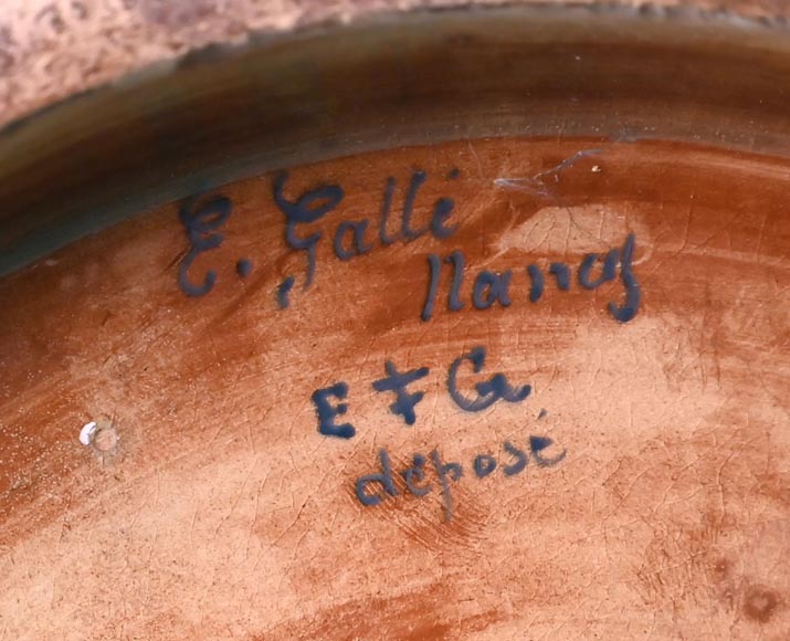 Emile GALLÉ, important vase à décor floral Emile GALLÉ, important vase à décor floral-12