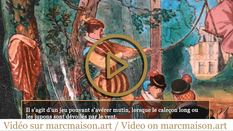 Théodore DECK (céramiste), Eugène GLUCK (peintre), Plat d'ornement orné d'une scène bucolique à l’escarpolette Théodore DECK (céramiste), Eugène GLUCK (peintre), Plat d'ornement orné d'une scène bucolique à l’escarpolette-0