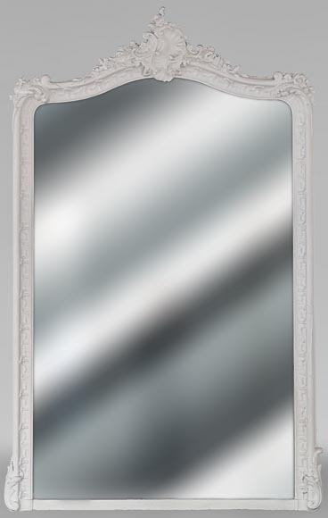 Trumeau de style Louis XV orné d'une coquille asymétrique Trumeau de style Louis XV orné d'une coquille asymétrique-0