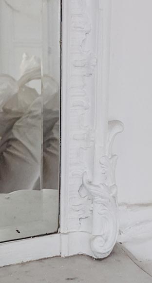 Trumeau de style Louis XV orné d'une coquille asymétrique Trumeau de style Louis XV orné d'une coquille asymétrique-4