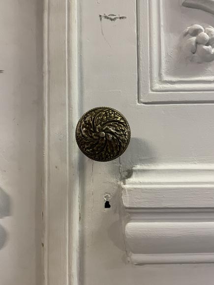 Paire de grandes doubles portes de style Napoléon III richement décorées Paire de grandes doubles portes de style Napoléon III richement décorées-7