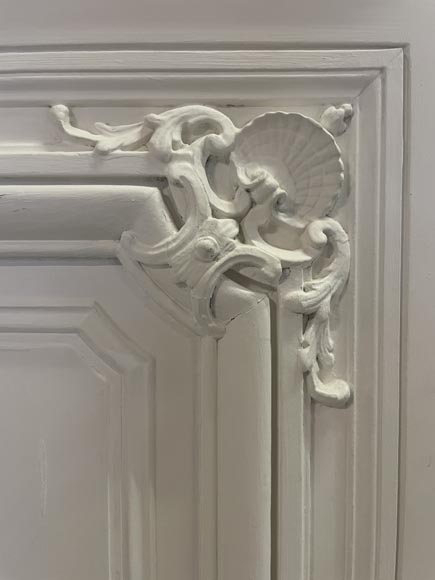 Paire de grandes doubles portes de style Napoléon III richement décorées Paire de grandes doubles portes de style Napoléon III richement décorées-12