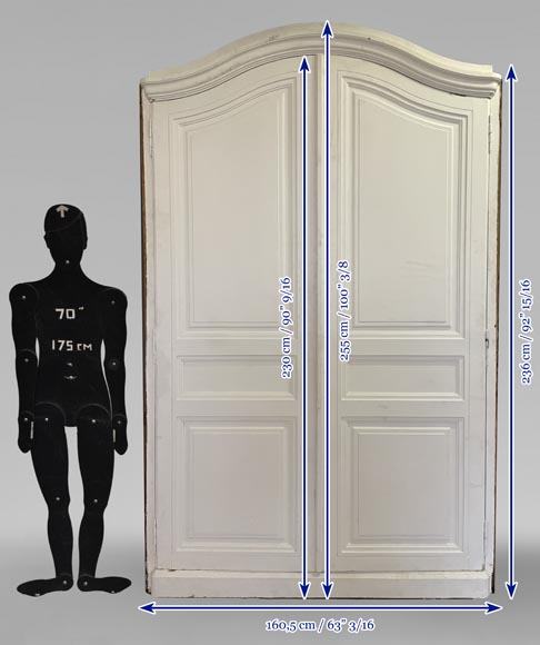 Double porte de placard galbée avec châssis Double porte de placard galbée avec châssis-8