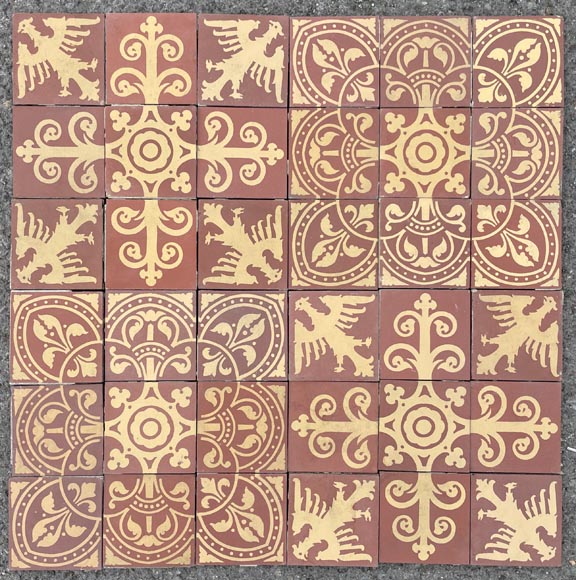 Sol de 19 m² en carreau de ciment  Sol de 19 m² en carreau de ciment -1