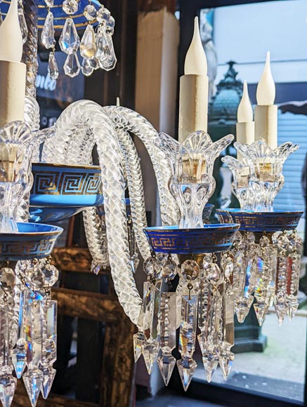 Lustre en opaline de Baccarat Lustre en opaline de Baccarat-6