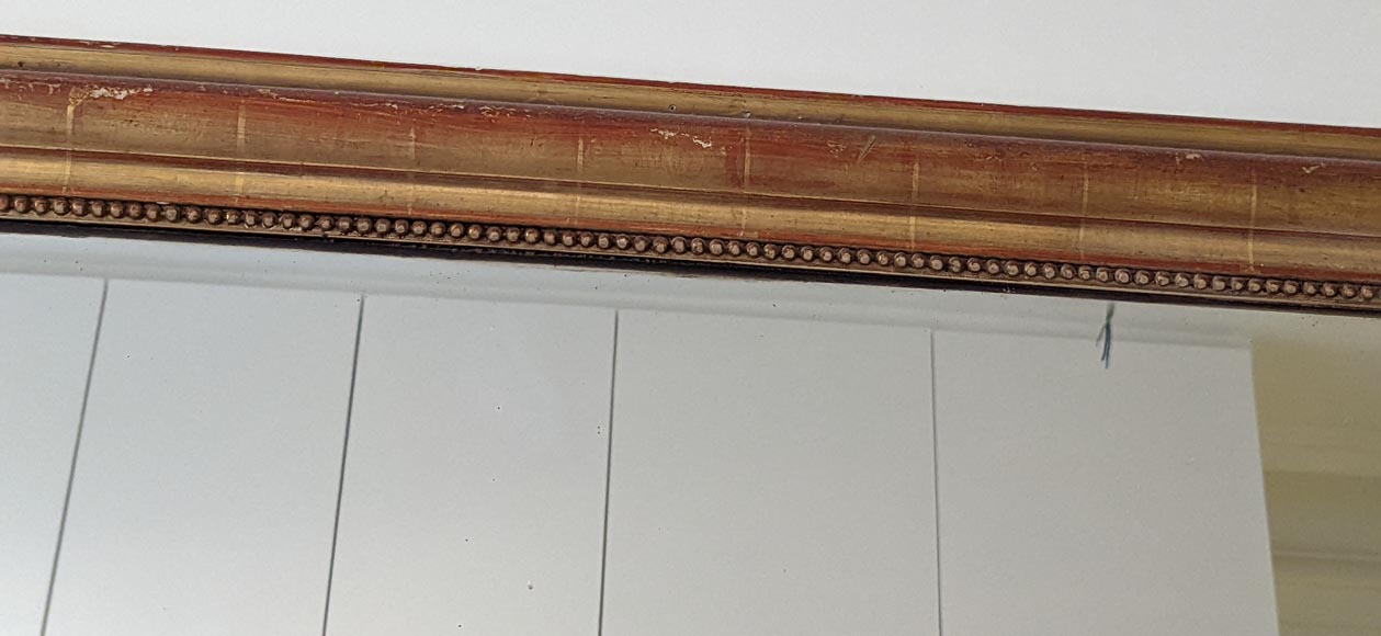 Trumeau doré de style Louis-Philippe au décor perlé Trumeau doré de style Louis-Philippe au décor perlé-1