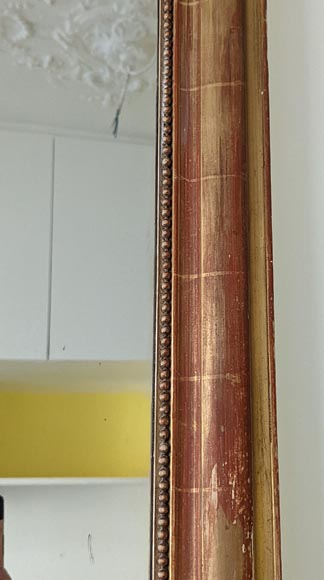 Trumeau doré de style Louis-Philippe au décor perlé Trumeau doré de style Louis-Philippe au décor perlé-3