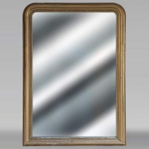 Trumeau de style Louis Philippe au décors de perle, bronzine