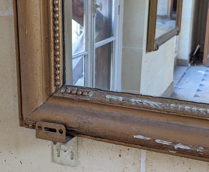 Trumeau de style Louis Philippe au décors de perle, bronzine Trumeau de style Louis Philippe au décors de perle, bronzine-3