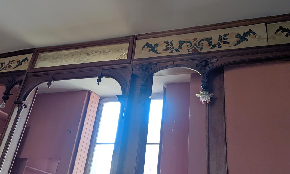 Pièce de boiserie en chêne de style Napoléon III fin XIXe siècle Pièce de boiserie en chêne de style Napoléon III fin XIXe siècle-4