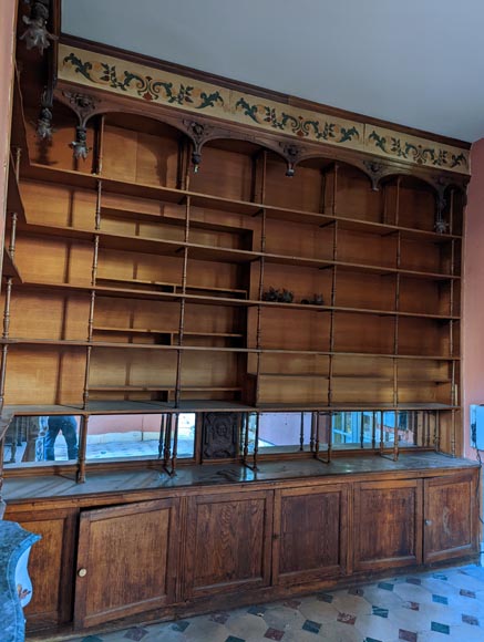 Pièce de boiserie en chêne de style Napoléon III fin XIXe siècle Pièce de boiserie en chêne de style Napoléon III fin XIXe siècle-13