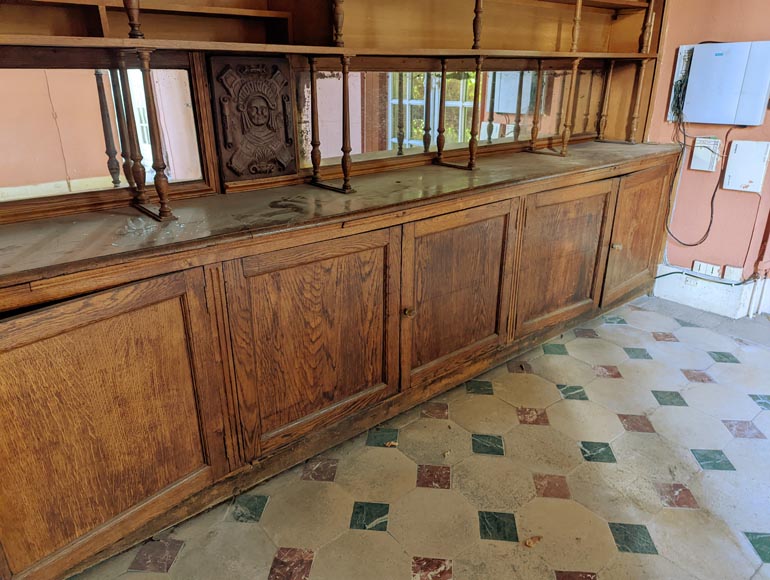 Pièce de boiserie en chêne de style Napoléon III fin XIXe siècle Pièce de boiserie en chêne de style Napoléon III fin XIXe siècle-17