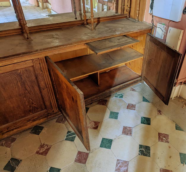 Pièce de boiserie en chêne de style Napoléon III fin XIXe siècle Pièce de boiserie en chêne de style Napoléon III fin XIXe siècle-18