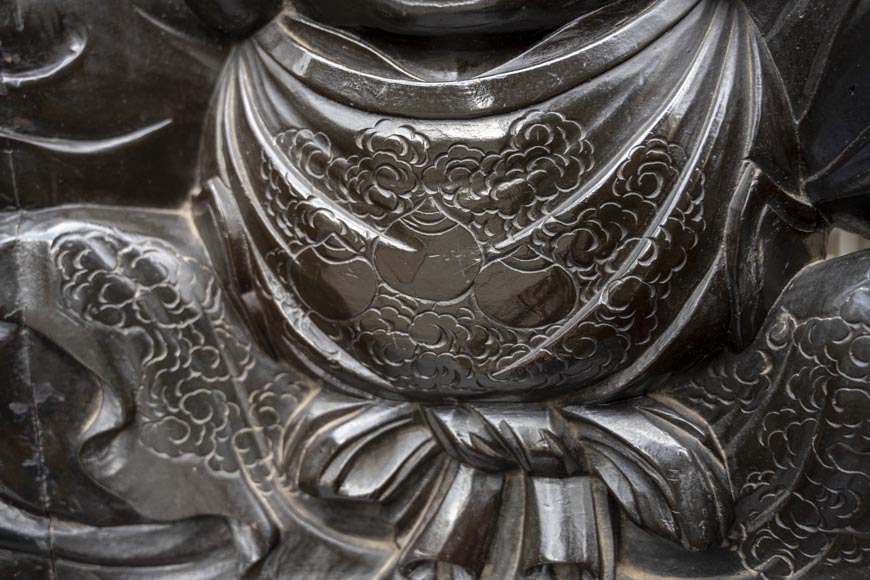 Paire de fauteuils japonais sculptés – Ebisu et Daikoku Paire de fauteuils japonais sculptés – Ebisu et Daikoku-6