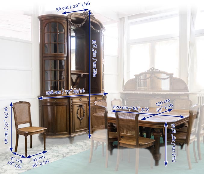 Ensemble de mobilier de salle à manger de style Louis XVI Ensemble de mobilier de salle à manger de style Louis XVI-24