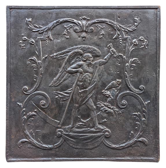 Plaque de cheminée représentant le dieu Chronos Plaque de cheminée représentant le dieu Chronos-0