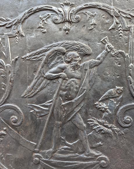 Plaque de cheminée représentant le dieu Chronos Plaque de cheminée représentant le dieu Chronos-1
