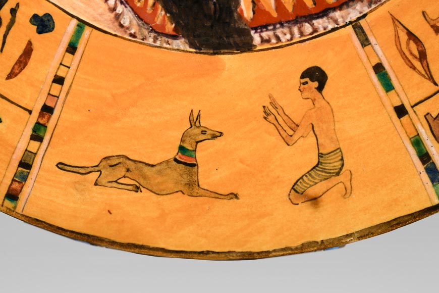 Albert ANKER (peintre), Théodore DECK (céramiste), Plat d'ornement « Cléopâtre », 1869 Albert ANKER (peintre), Théodore DECK (céramiste), Plat d'ornement « Cléopâtre », 1869-6