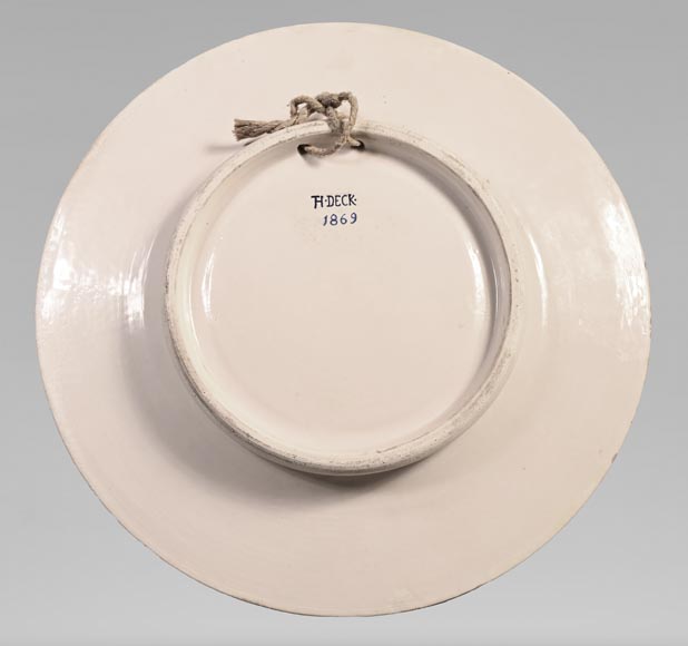 Albert ANKER (peintre), Théodore DECK (céramiste), Plat d'ornement « Cléopâtre », 1869 Albert ANKER (peintre), Théodore DECK (céramiste), Plat d'ornement « Cléopâtre », 1869-7