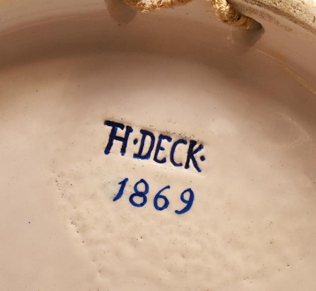 Albert ANKER (peintre), Théodore DECK (céramiste), Plat d'ornement « Cléopâtre », 1869 Albert ANKER (peintre), Théodore DECK (céramiste), Plat d'ornement « Cléopâtre », 1869-8