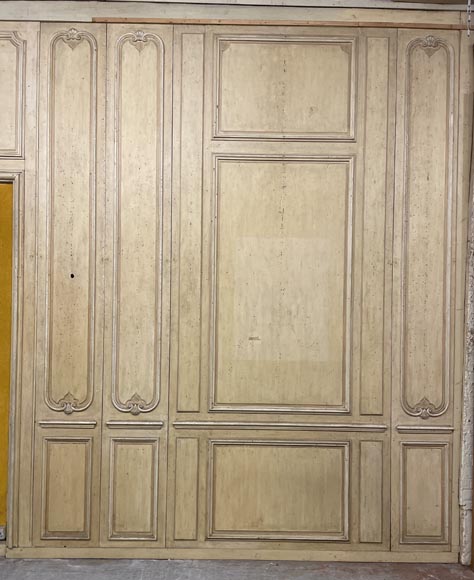 Pièces de boiserie de style Louis XV en bois laqué Pièces de boiserie de style Louis XV en bois laqué-1