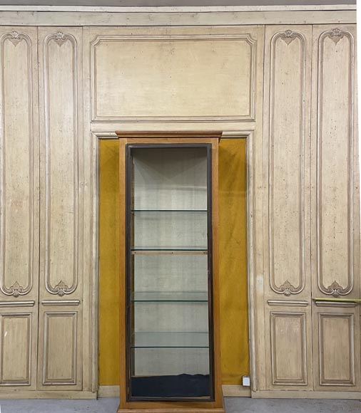 Pièces de boiserie de style Louis XV en bois laqué Pièces de boiserie de style Louis XV en bois laqué-4