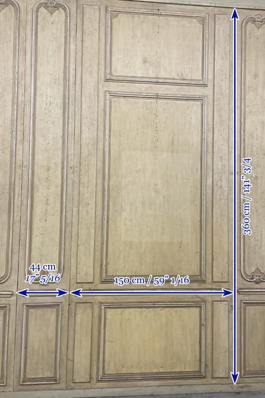 Pièces de boiserie de style Louis XV en bois laqué Pièces de boiserie de style Louis XV en bois laqué-5