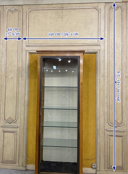 Pièces de boiserie de style Louis XV en bois laqué Pièces de boiserie de style Louis XV en bois laqué-6