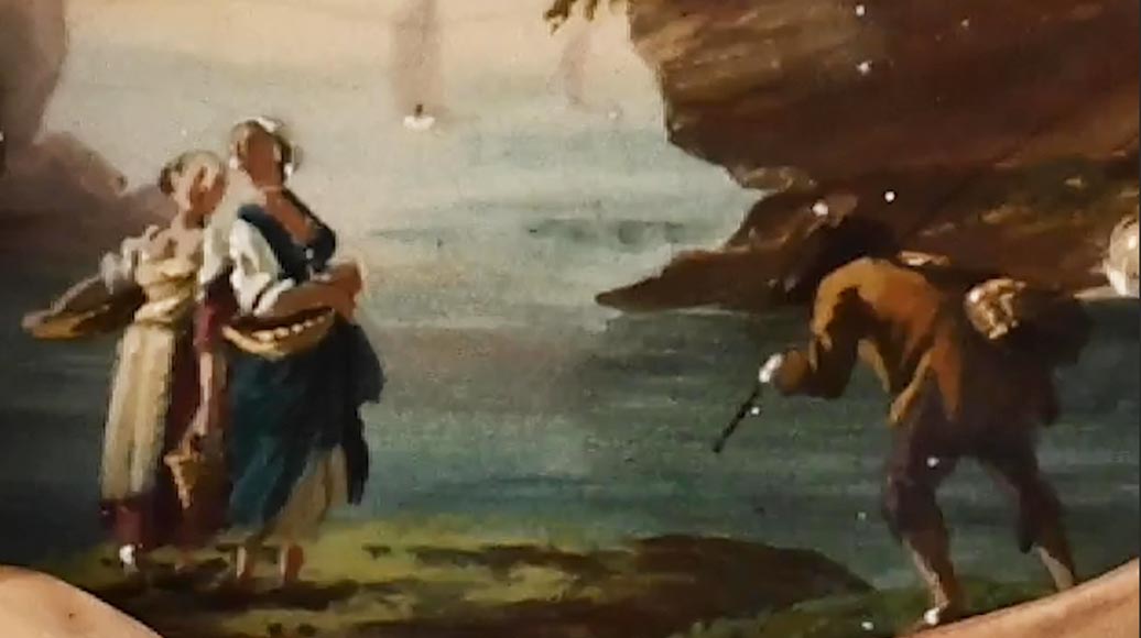 Une pièce rare d’Emile GALLÉ, lune et fantaisie paysagère d’après Joseph Vernet Une pièce rare d’Emile GALLÉ, lune et fantaisie paysagère d’après Joseph Vernet-5