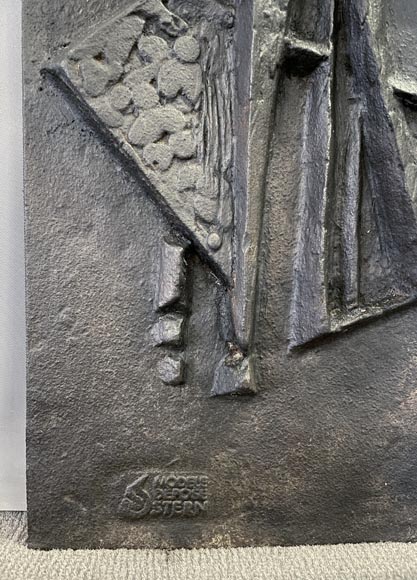 F. Loriot - Plaque de cheminée de la fonderie Stern F. Loriot - Plaque de cheminée de la fonderie Stern-4