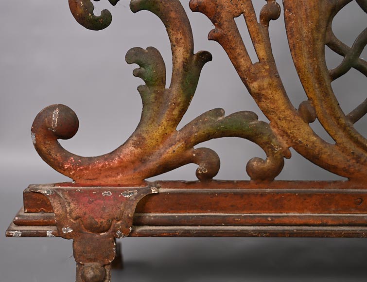 Pare étincelle polychrome de style Louis XV Pare étincelle polychrome de style Louis XV-6