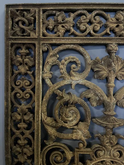 Grille de porte d'entrée en fonte Grille de porte d'entrée en fonte-2