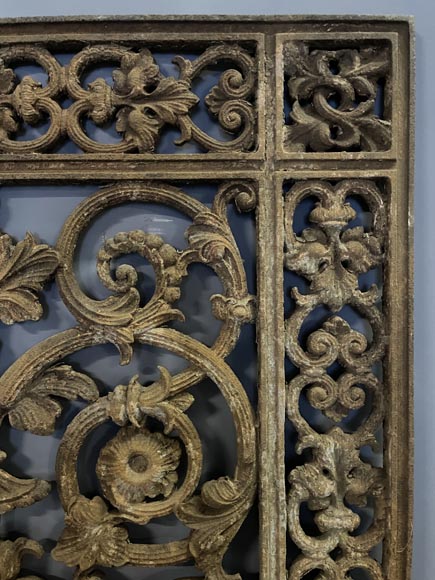 Grille de porte d'entrée en fonte Grille de porte d'entrée en fonte-4