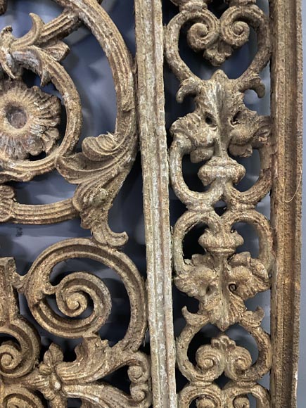 Grille de porte d'entrée en fonte Grille de porte d'entrée en fonte-6