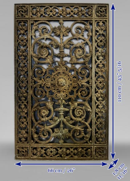 Grille de porte d'entrée en fonte Grille de porte d'entrée en fonte-8