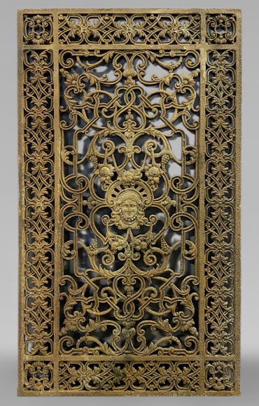 Grille de porte d'entrée en fonte Grille de porte d'entrée en fonte-0