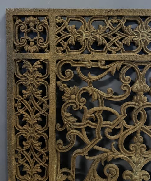 Grille de porte d'entrée en fonte Grille de porte d'entrée en fonte-1