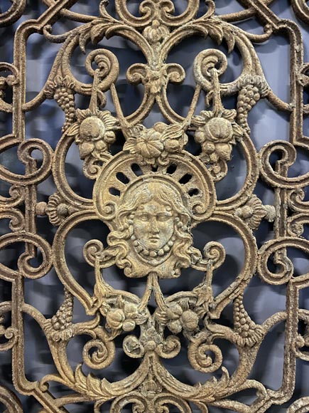 Grille de porte d'entrée en fonte Grille de porte d'entrée en fonte-2