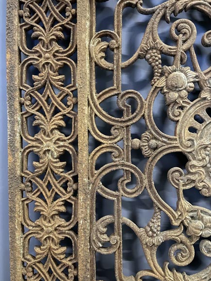 Grille de porte d'entrée en fonte Grille de porte d'entrée en fonte-4