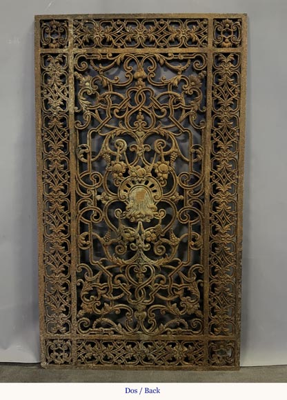 Grille de porte d'entrée en fonte Grille de porte d'entrée en fonte-5