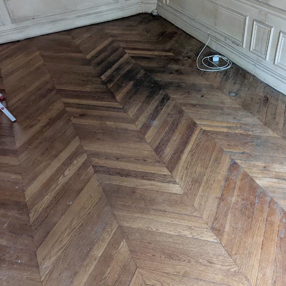 Lot de 12 m² de parquet point de Hongrie Lot de 12 m² de parquet point de Hongrie-0