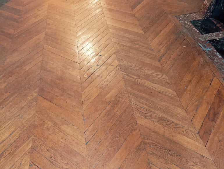 Lot de 14 m² de parquet point de Hongrie en chêne Lot de 14 m² de parquet point de Hongrie en chêne-2